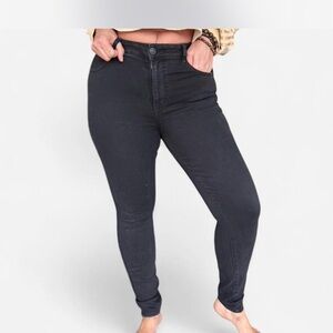 American Eagle Outfitters Black High-Rise Skinny Jeans - Women